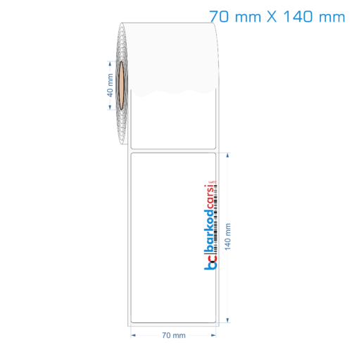 70x140 mm Opak / Mat PP, Fastyre Etiket (Fiyatları)