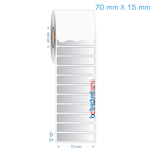 70x15 mm Silvermat Etiket (Fiyatı)
