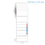70x15 mm Opak / Mat PP, Fastyre Etiket (Fiyatları)