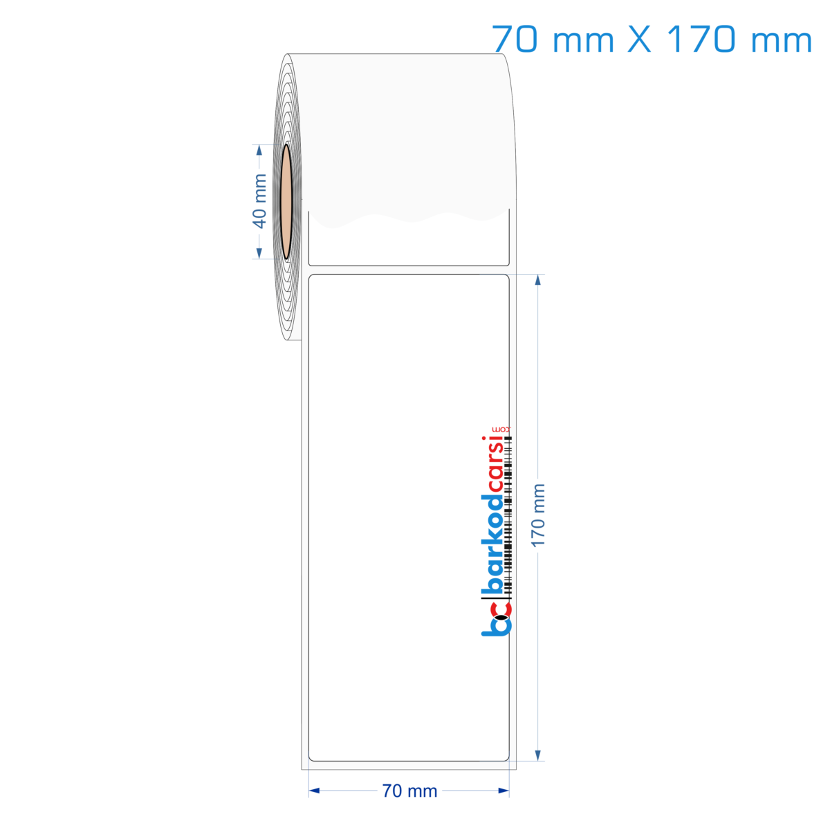 70X170 Mm Hazır Rulo Pp Opak, Mat, Fastyre Etiketler 70X170 Mm Opak / Mat Pp, Fastyre Etiket (Fiyatları)