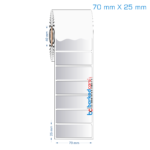 70x25 mm Silvermat Etiket (Fiyatı)