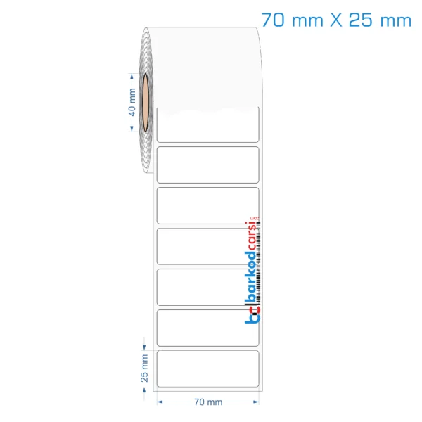 70x25 mm Opak / Mat PP, Fastyre Etiket (Fiyatları)