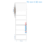 70x30 mm Opak / Mat PP, Fastyre Etiket (Fiyatları)