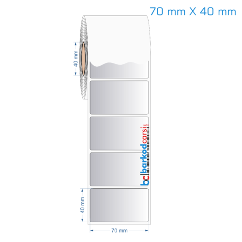 70x40 mm Silvermat Etiket (Fiyatı)