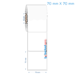 70x70 mm Opak / Mat PP, Fastyre Etiket (Fiyatları)