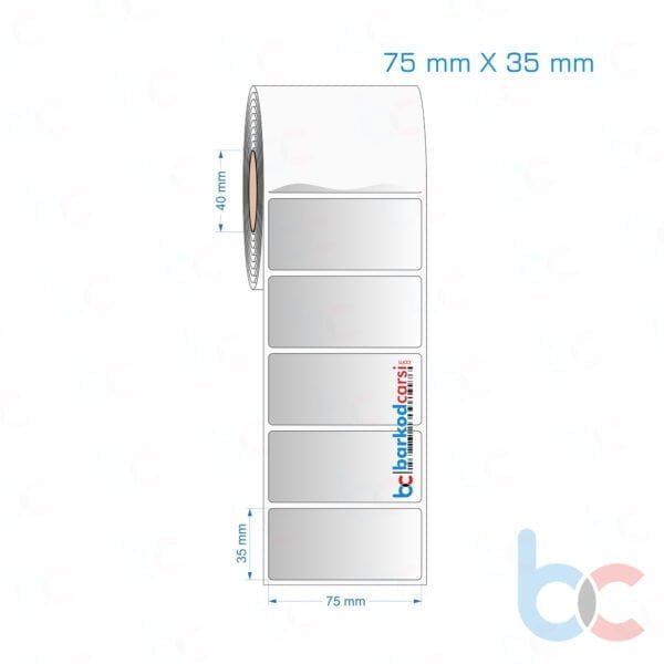 75x35 mm Silvermat Etiket (Fiyatı)