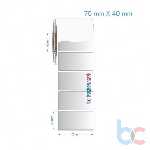 75x40 mm Silvermat Etiket (Fiyatı)
