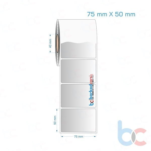 75x50 mm Silvermat Etiket (Fiyatı)