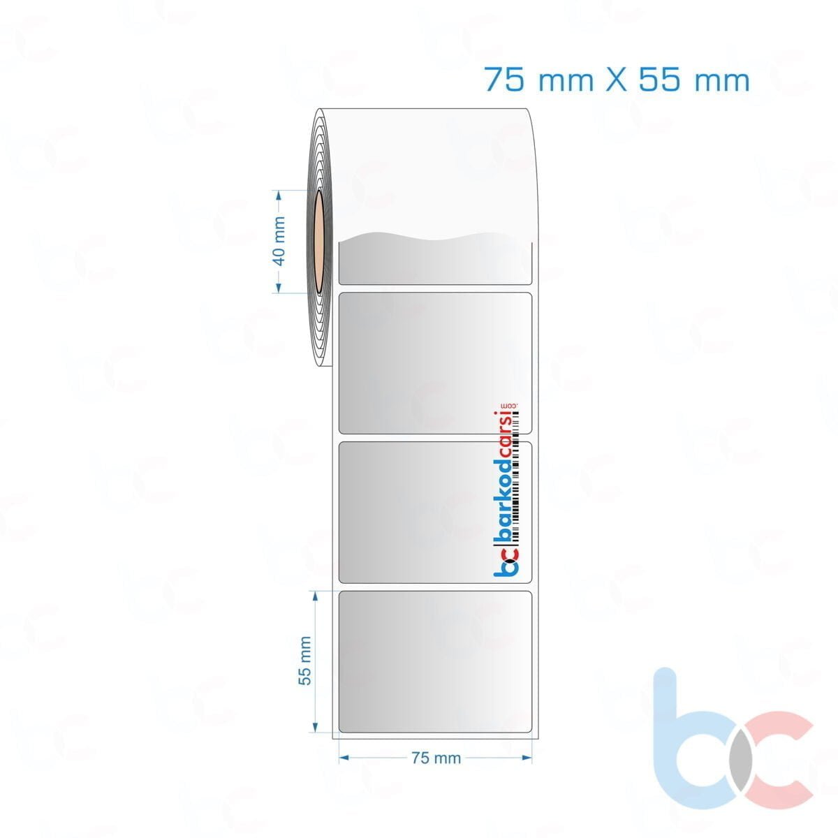 75X55 Mm Silvermat Etiket (Fiyatı)