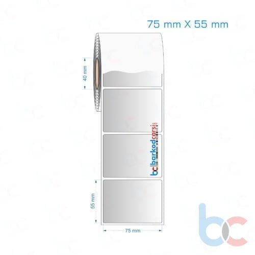 75x55 mm Silvermat Etiket (Fiyatı)