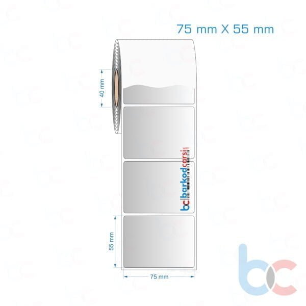75x55 mm Silvermat Etiket (Fiyatı)