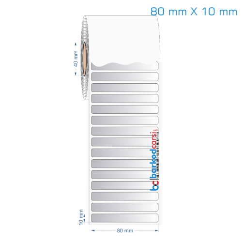 80x10 mm Silvermat Etiket (Fiyatı)