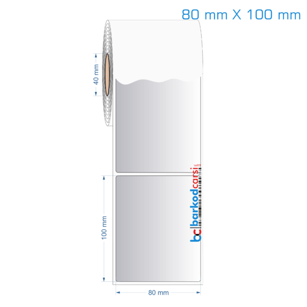 80x100 mm Silvermat Etiket (Fiyatı)
