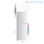 80x110 mm Silvermat Etiket (Fiyatı)