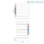 80x15 mm Opak / Mat PP, Fastyre Etiket (Fiyatları)