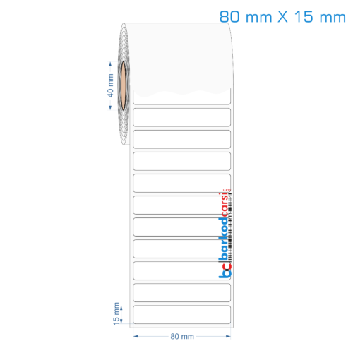 80x15 mm Opak / Mat PP, Fastyre Etiket (Fiyatları)