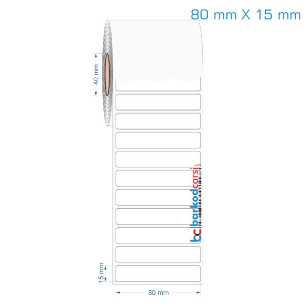 80x15 mm Opak / Mat PP, Fastyre Etiket (Fiyatları)