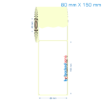 80x150 mm Etiket (Kuşe, Vellum, Eko / Lamine Termal) Fiyatları