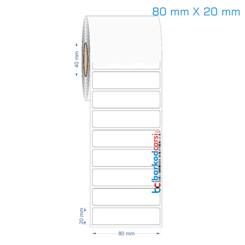 80x20 mm Opak / Mat PP, Fastyre Etiket (Fiyatları)