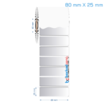 80x25 mm Silvermat Etiket (Fiyatı)