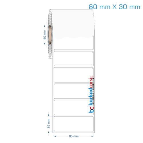 80x30 mm Opak / Mat PP, Fastyre Etiket (Fiyatları)