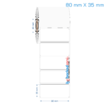 80x35 mm Opak / Mat PP, Fastyre Etiket (Fiyatları)