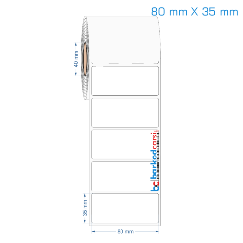 80x35 mm Opak / Mat PP, Fastyre Etiket (Fiyatları)