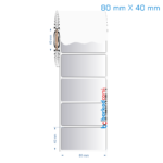 80x40 mm Silvermat Etiket (Fiyatı)