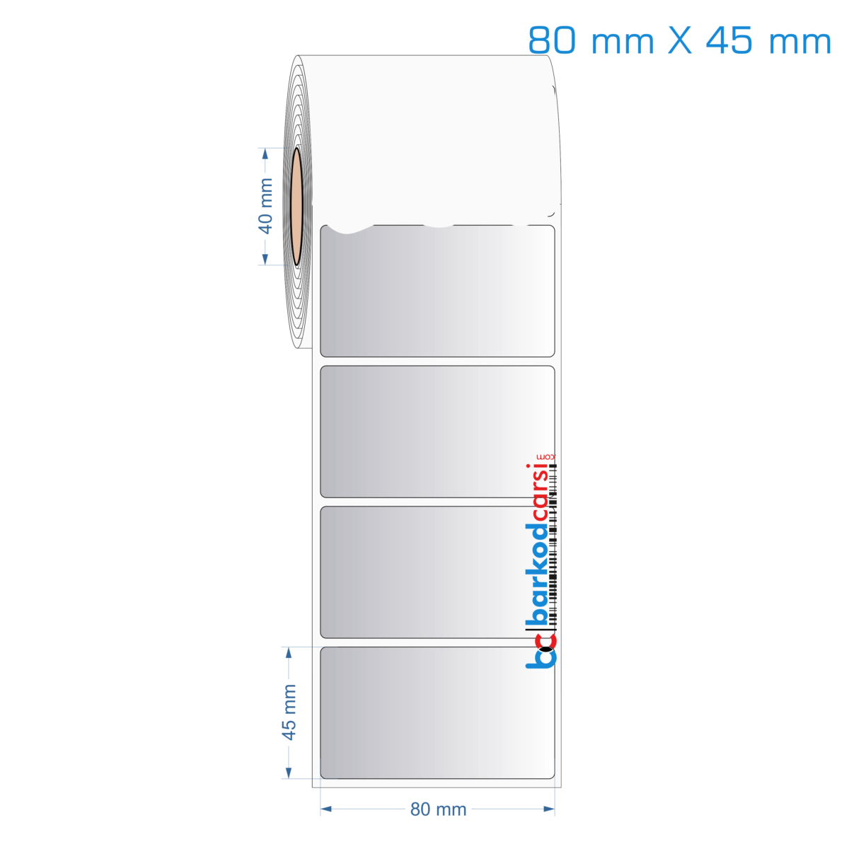 80X45 Mm Silvermat Etiket (Fiyatı)