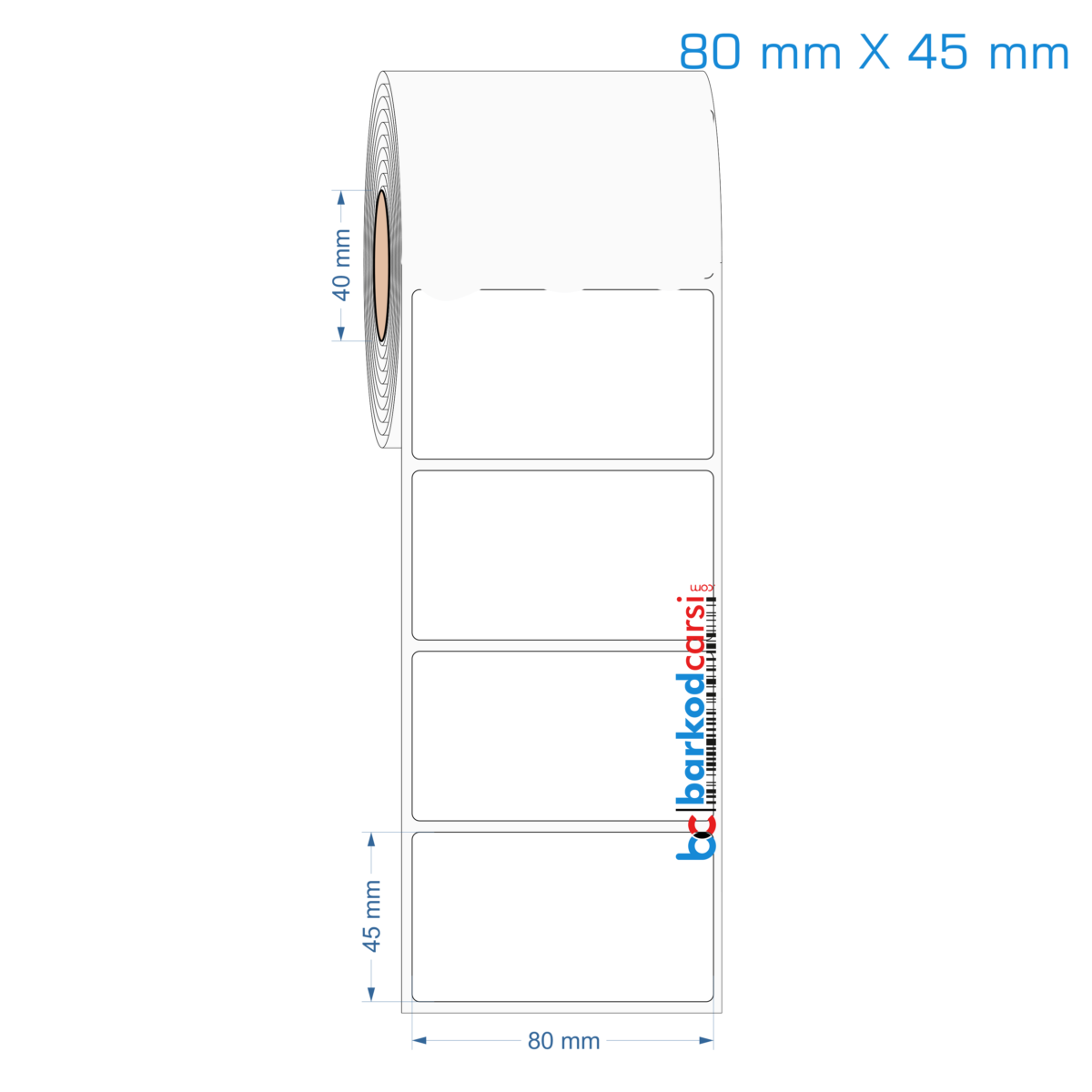 80X45 Mm Hazır Rulo Pp Opak, Mat, Fastyre Etiketler 80X45 Mm Opak / Mat Pp, Fastyre Etiket (Fiyatları)