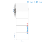 80x45 mm Opak / Mat PP, Fastyre Etiket (Fiyatları)