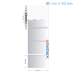 80x50 mm Silvermat Etiket (Fiyatı)