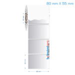 80x55 mm Silvermat Etiket (Fiyatı)