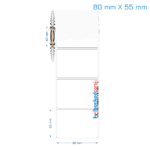 80x55 mm Opak / Mat PP, Fastyre Etiket (Fiyatları)