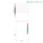 80x60 mm Opak / Mat PP, Fastyre Etiket (Fiyatları)