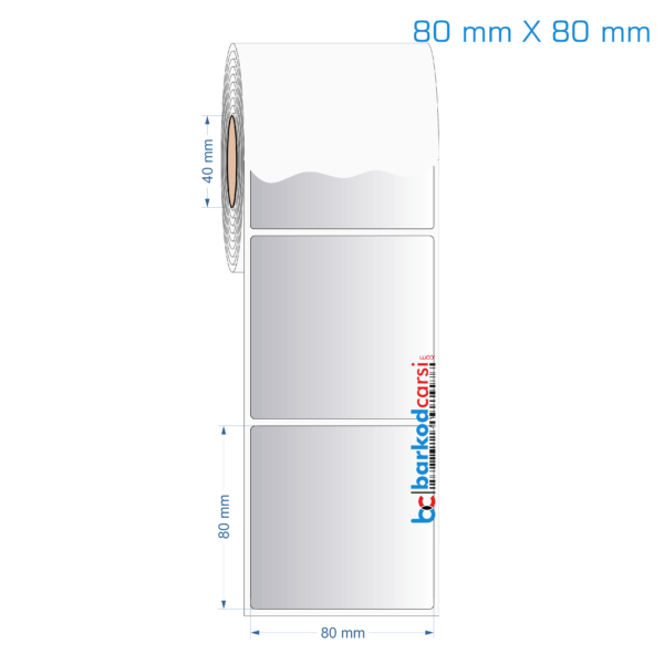 80x80 mm Silvermat Etiket (Fiyatı)