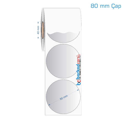 80 mm Çap Silvermat Etiket (Fiyatı)