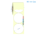 80 mm Çap Etiket (Kuşe, Vellum, Eko / Lamine Termal) Fiyatları