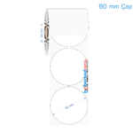 80 mm Çap Opak / Mat PP, Fastyre Etiket (Fiyatları)