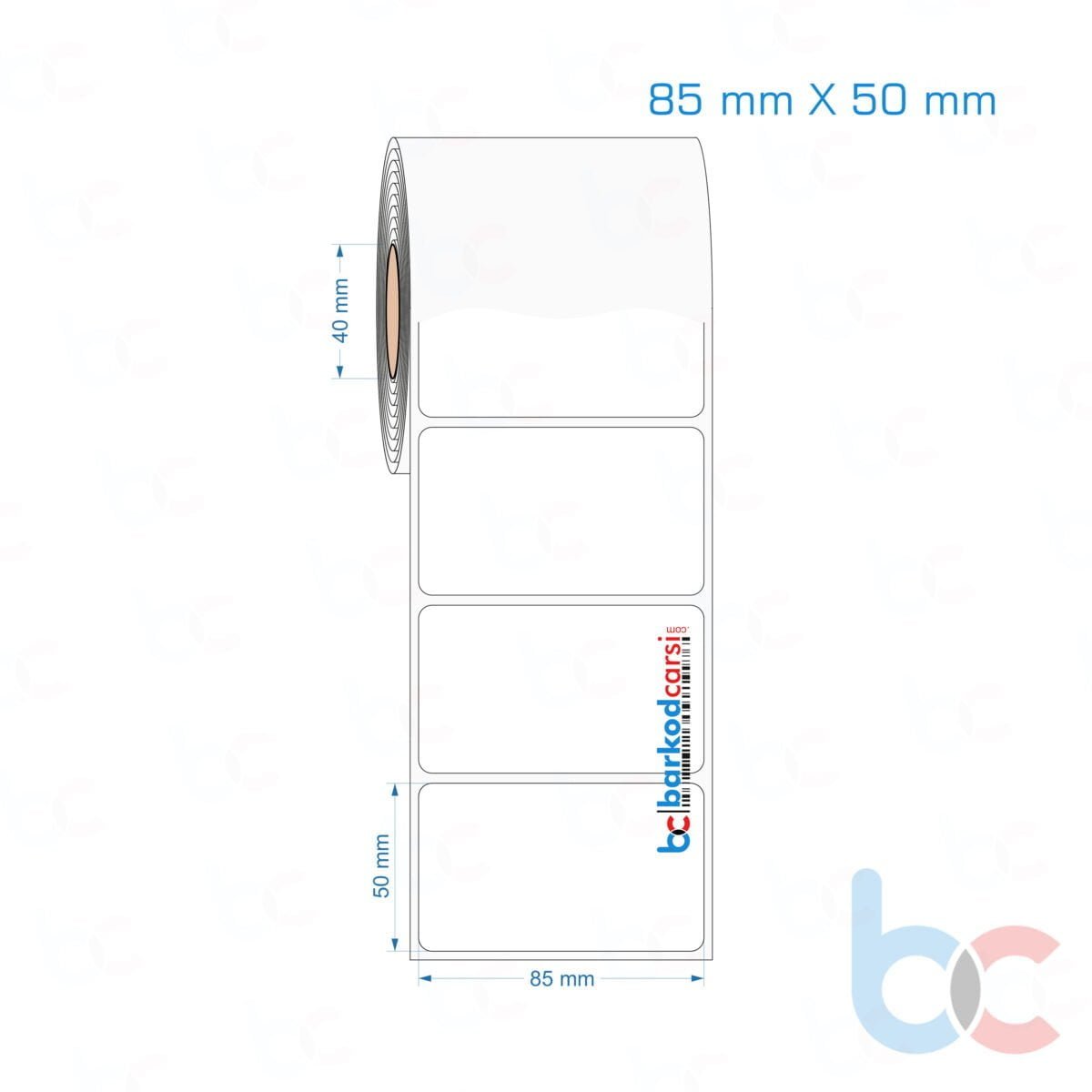 85X50 Mm Hazır Rulo Pp Opak, Mat, Fastyre Etiketler 85X50 Mm Opak / Mat Pp, Fastyre Etiket (Fiyatları)