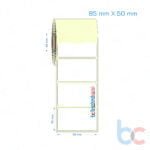 85x50 mm Etiket (Kuşe, Vellum, Eko / Lamine Termal) Fiyatları