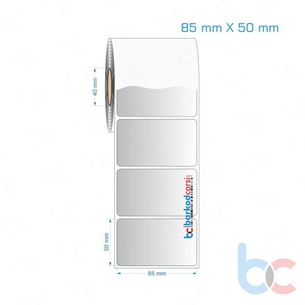 85x50 mm Silvermat Etiket (Fiyatı)