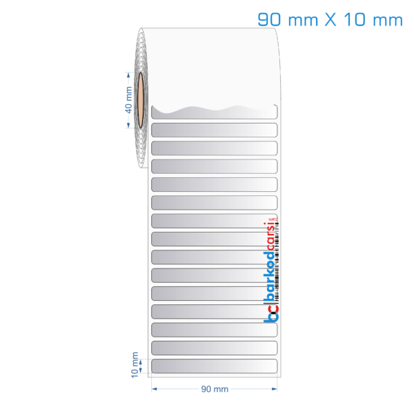 90x10 mm Silvermat Etiket (Fiyatı)