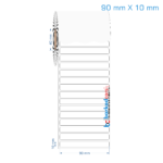 90x10 mm Opak / Mat PP, Fastyre Etiket (Fiyatları)