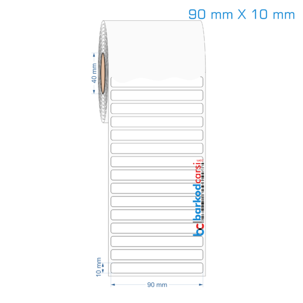 90x10 mm Opak / Mat PP, Fastyre Etiket (Fiyatları)
