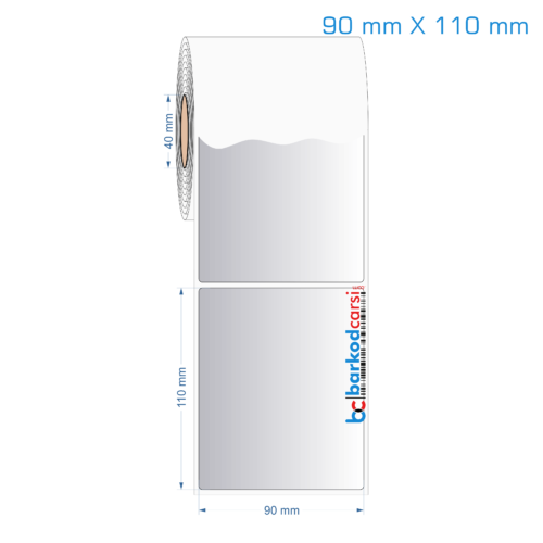 90x110 mm Silvermat Etiket (Fiyatı)