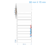 90x15 mm Opak / Mat PP, Fastyre Etiket (Fiyatları)