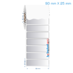 90x25 mm Silvermat Etiket (Fiyatı)