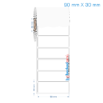 90x30 mm Opak / Mat PP, Fastyre Etiket (Fiyatları)