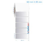 90x35 mm Silvermat Etiket (Fiyatı)